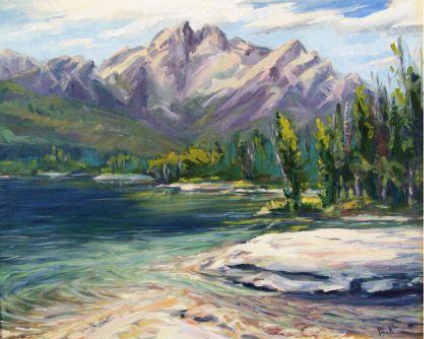 A painting of a Stanley Lake
