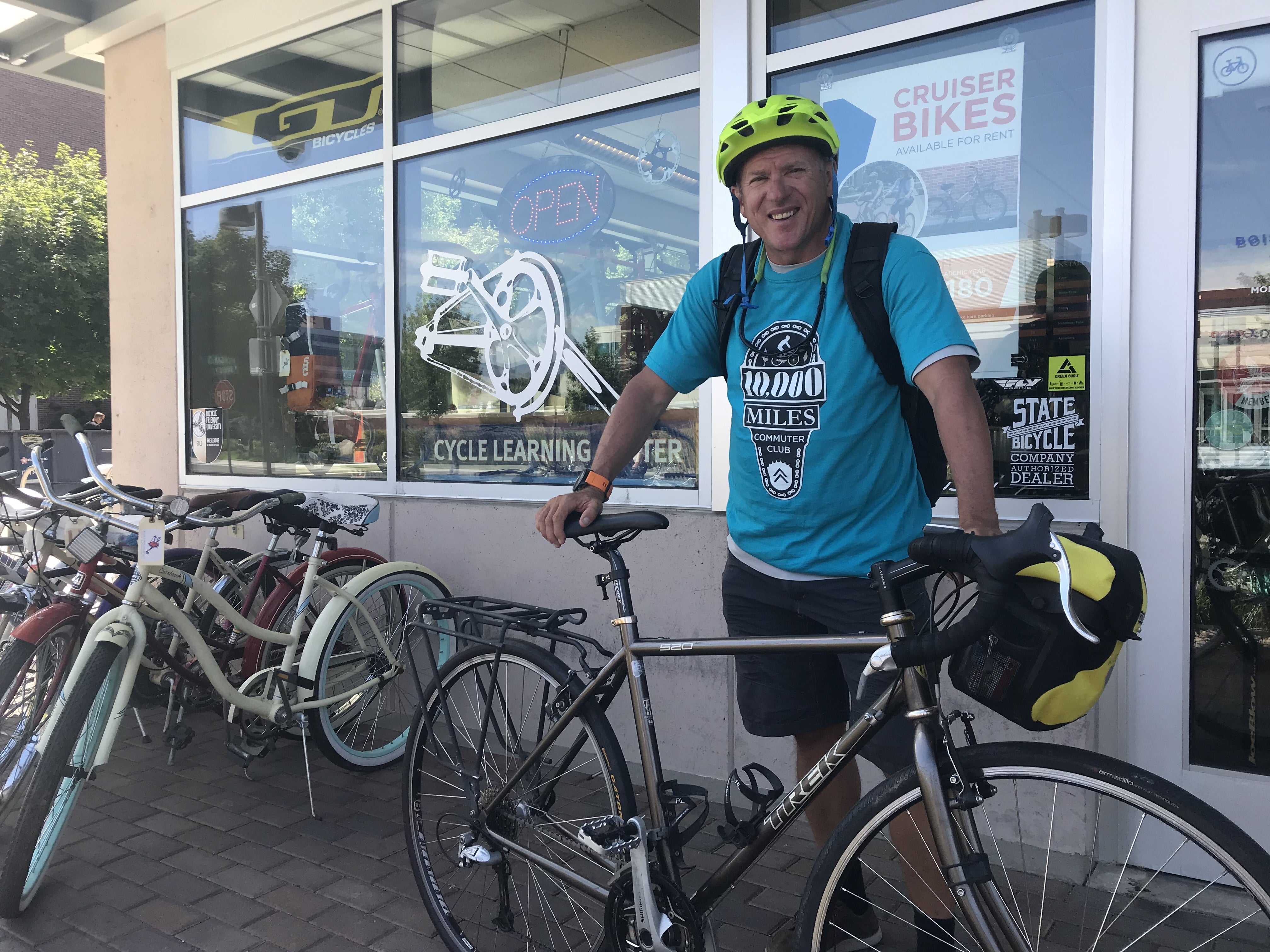 Jeffrey Willhelm on a bike