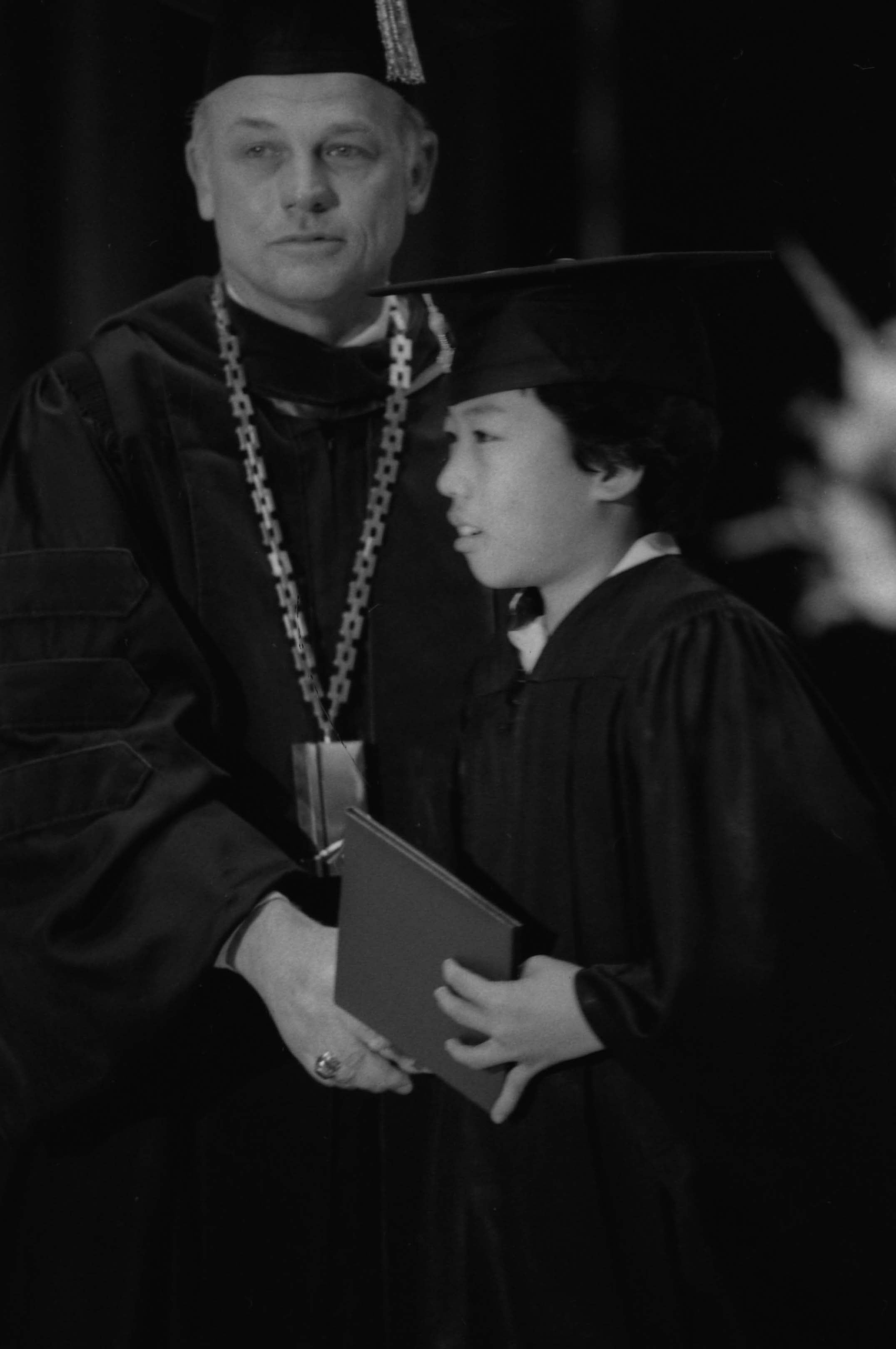 A 12-year-old at graduation