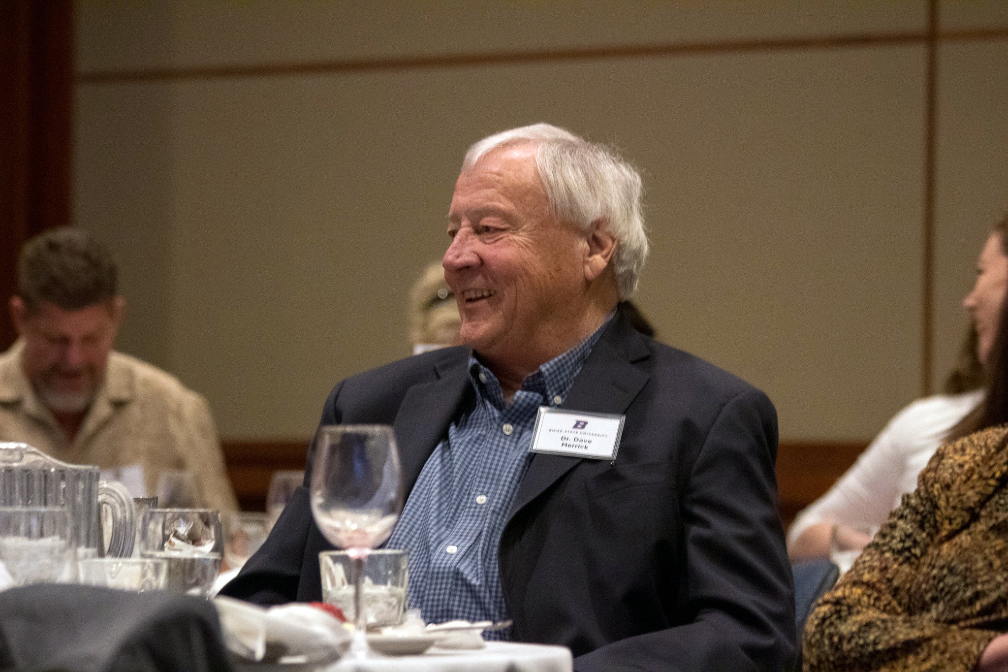 Dr. Merrick enjoying the event.