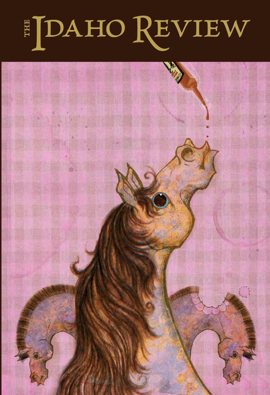 illustration of several horses all artsy like