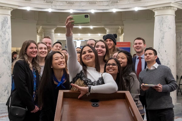 Students at Boise State Day at the Capitol