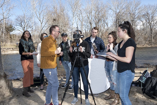 Filmmakers working on the book project