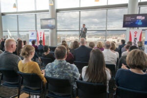 Marcus Buckingham speaking at Boise State