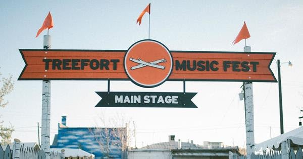 image of Treefort Music Fest main stage sign