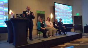 Jeopardy contestants at SHRA conference 2017