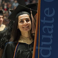 Karolin Marakool, banner Marshall at Boise State commencement