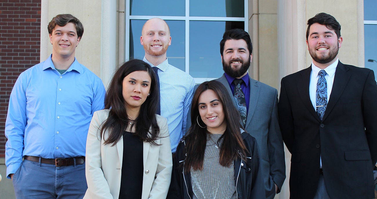 Students representing Tidal NRG (from left to right): Jason Talford, Bahar Faizi, Marc Malin, Sakina Mayan, Mateo Rios and Spencer Harrington.