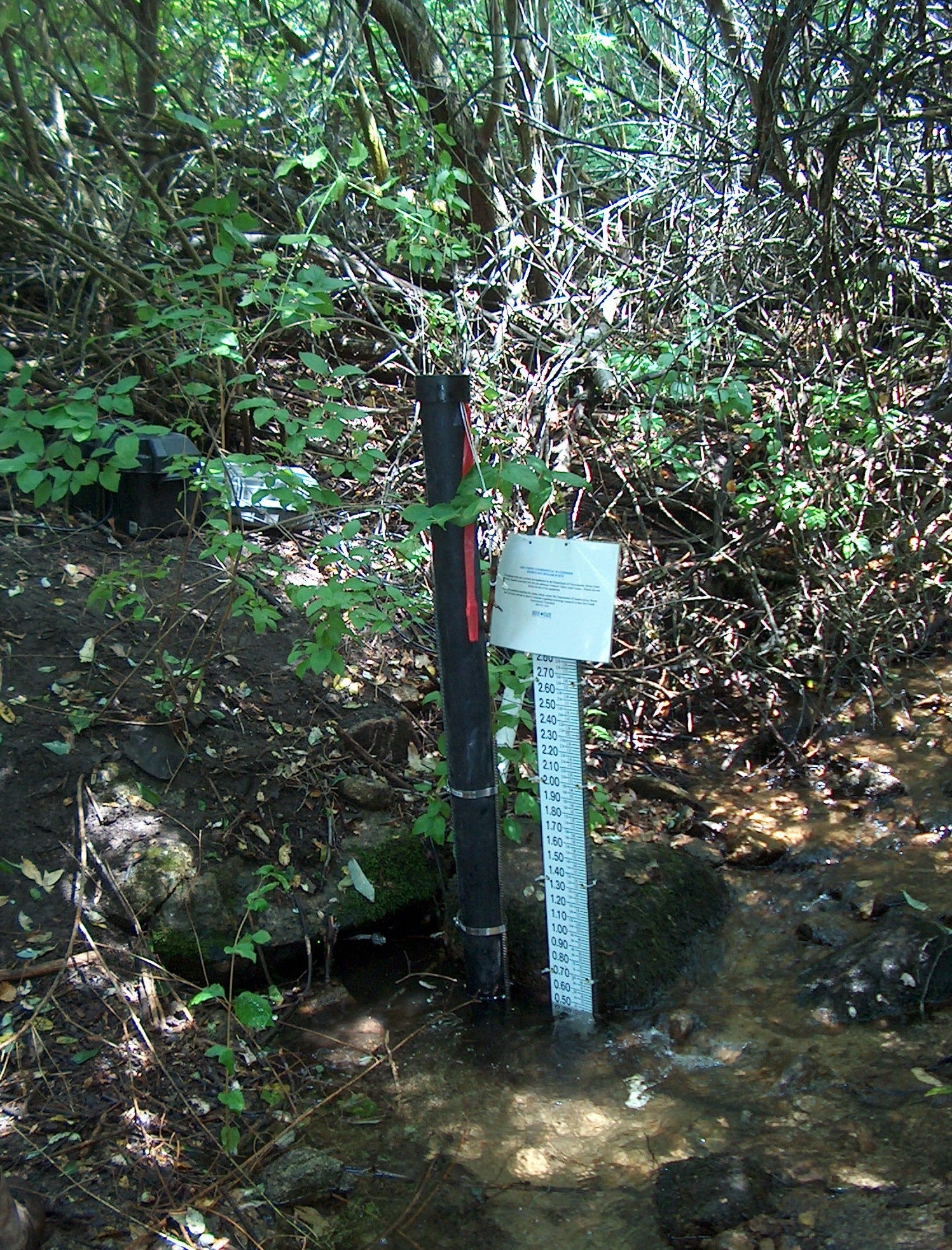 measurement sticks for river height