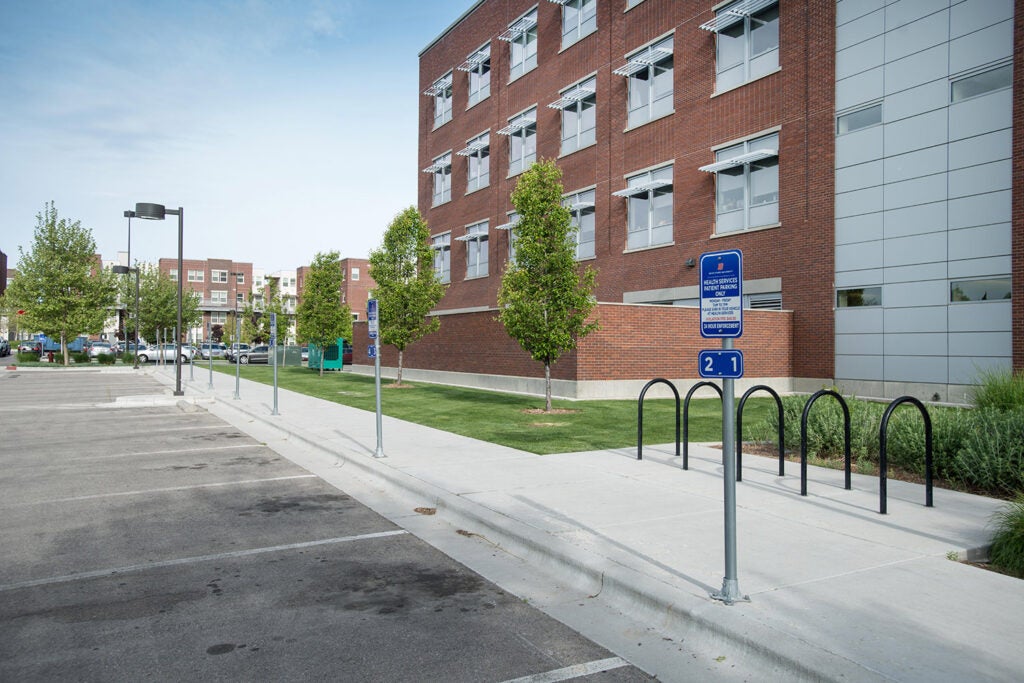 Photo of parking space for Health Services patients