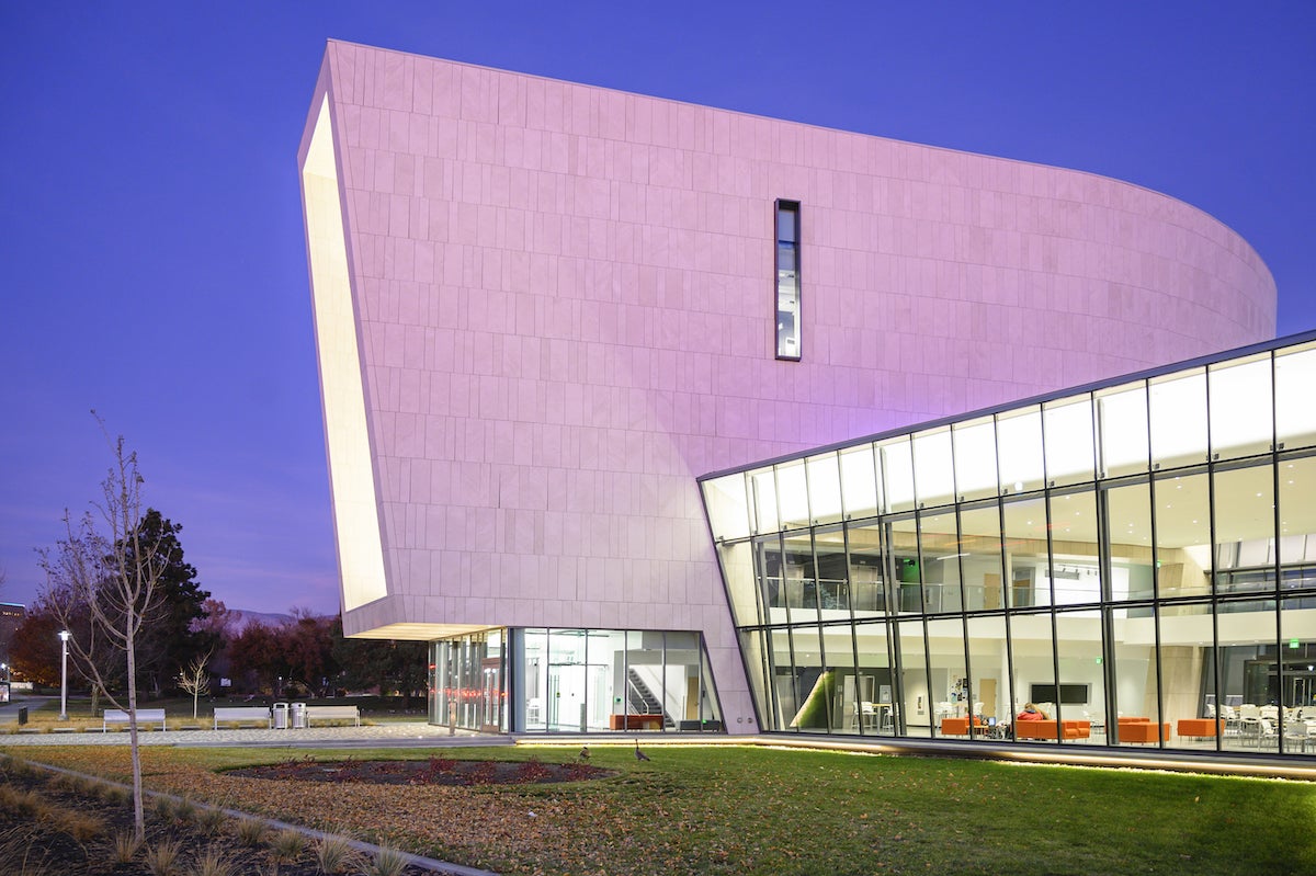 Center for Visual Arts at twilight