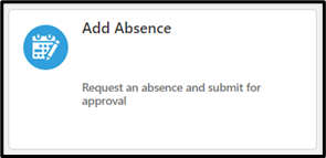 Add Absence tile graphic