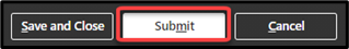 Submit is the second button in the Add Absence header