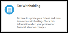 Tax withholding tile graphic
