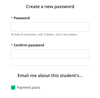 Create Password
