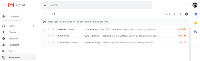 Gmail Scheduled Folder