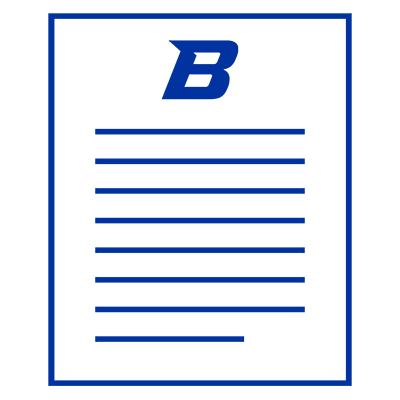 Illustration of a Boise State letterhead page
