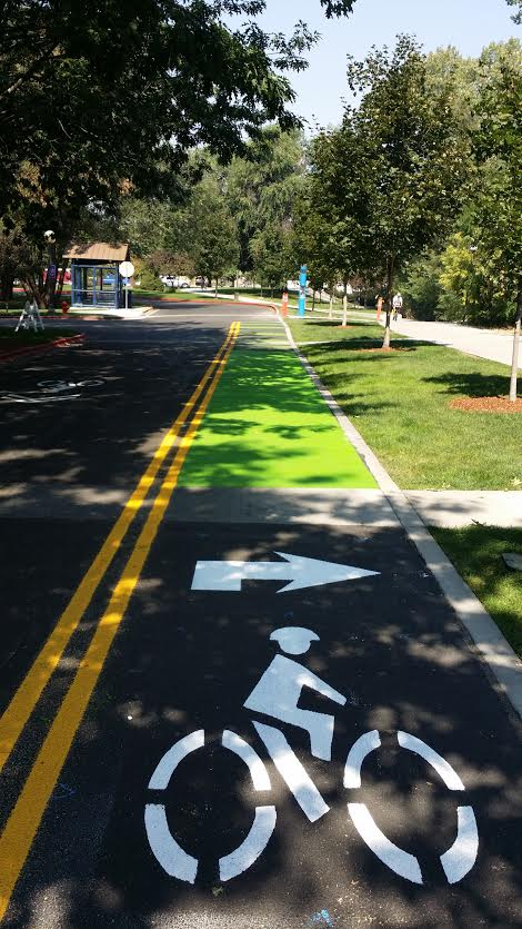 Image of a bike path.