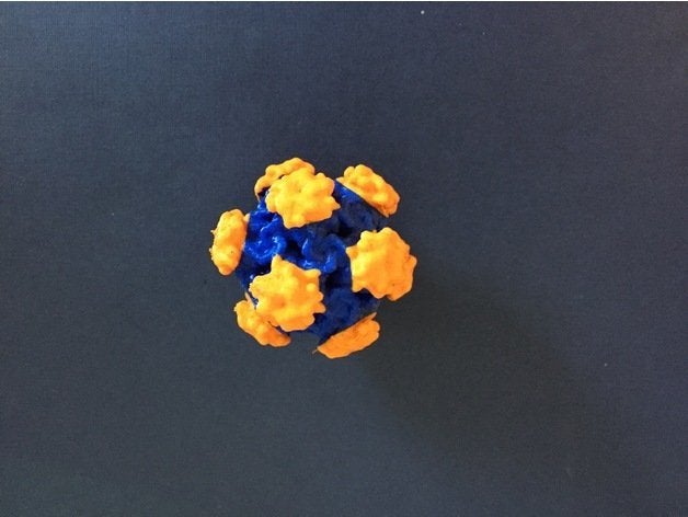 3D printed virus structure