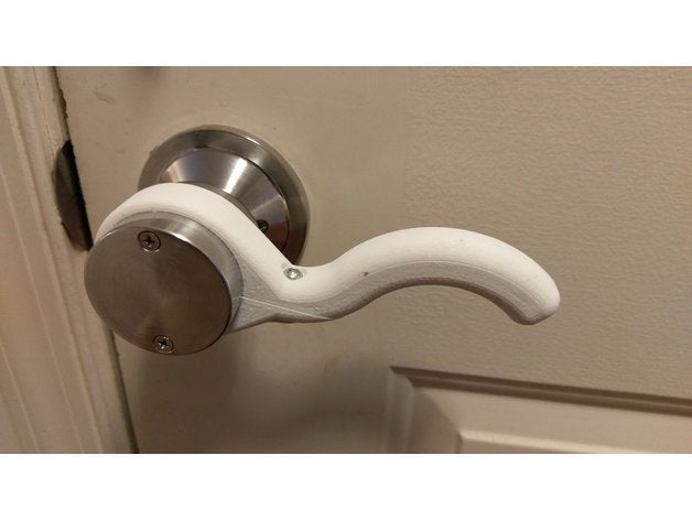 3D printed door handle for increased accessibility