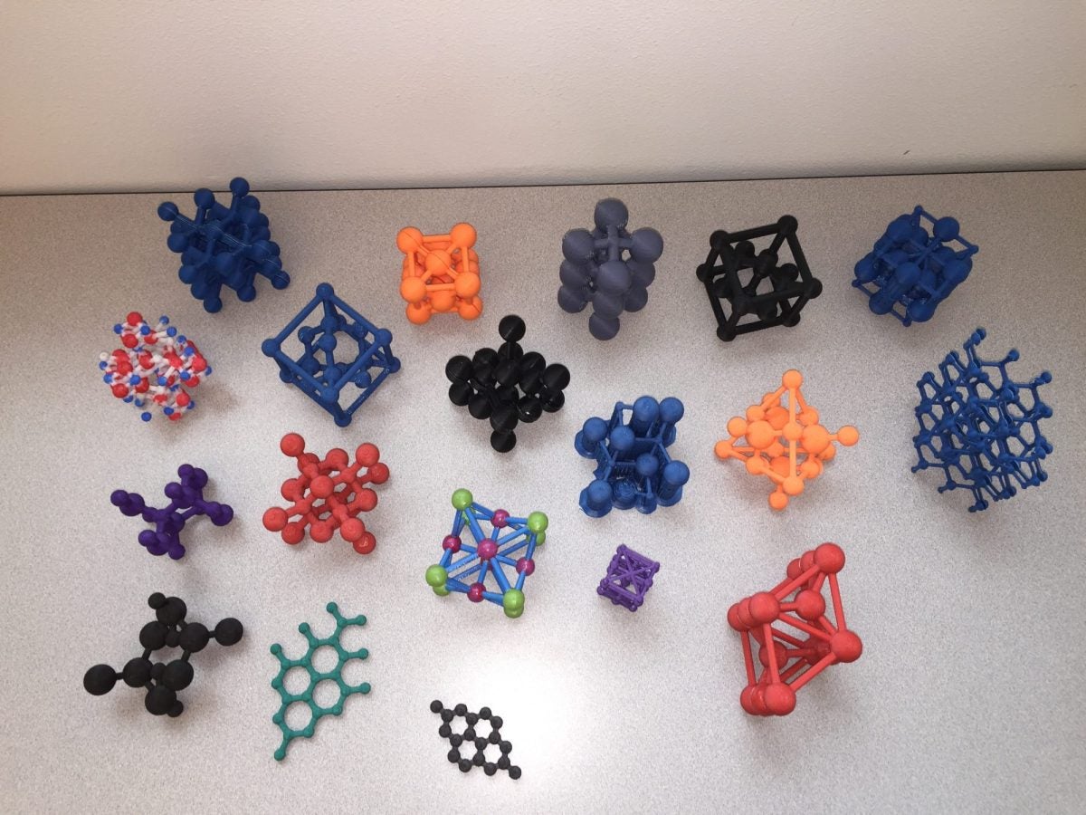 3D printed crystalline structures