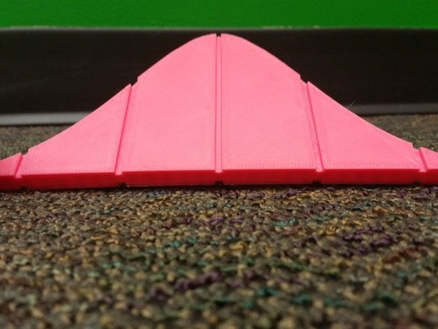 3D printed standard deviation aid for teaching statistics to the visually impaired.