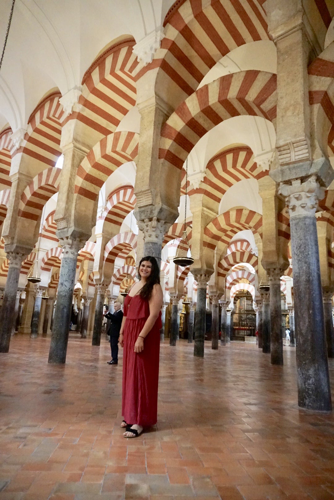 TRS student Kimberly Guevara while studying abroad in Spain