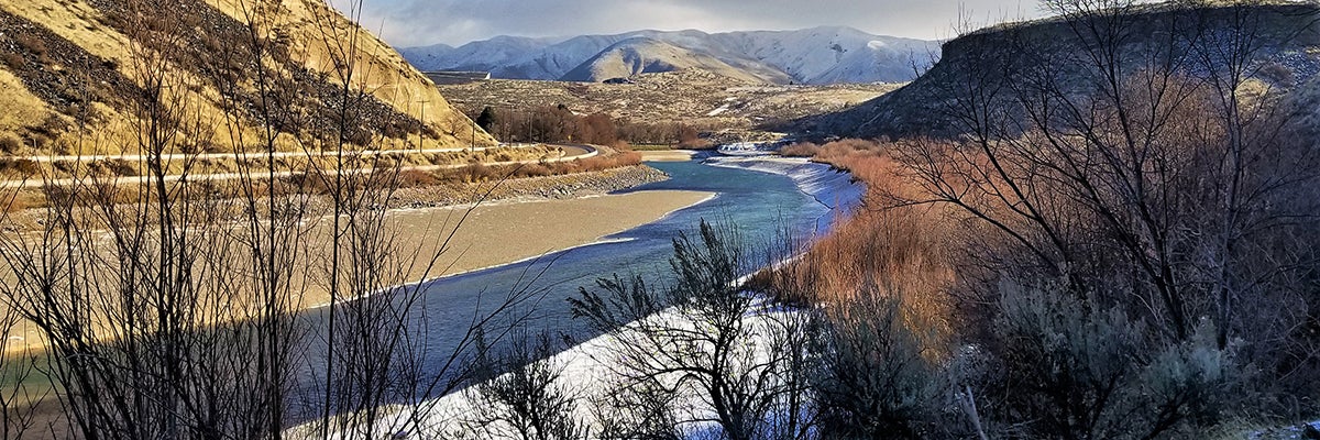 river in winter