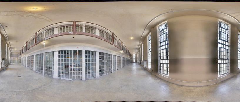 panorama inside penitentiary