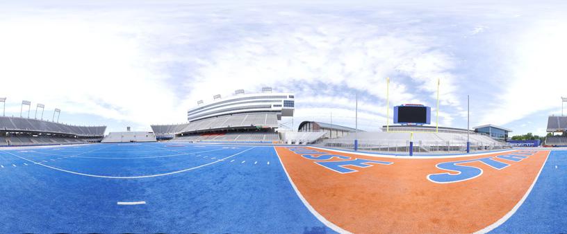 panorama boise state football field