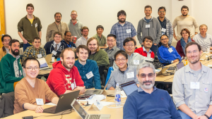 group photo at the AI for Nuclear Physics workshop