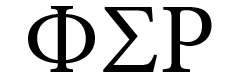 logo for Phi Sigma Rho sorority