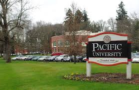 Pacific University campus sign