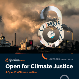 open for climate justice poster