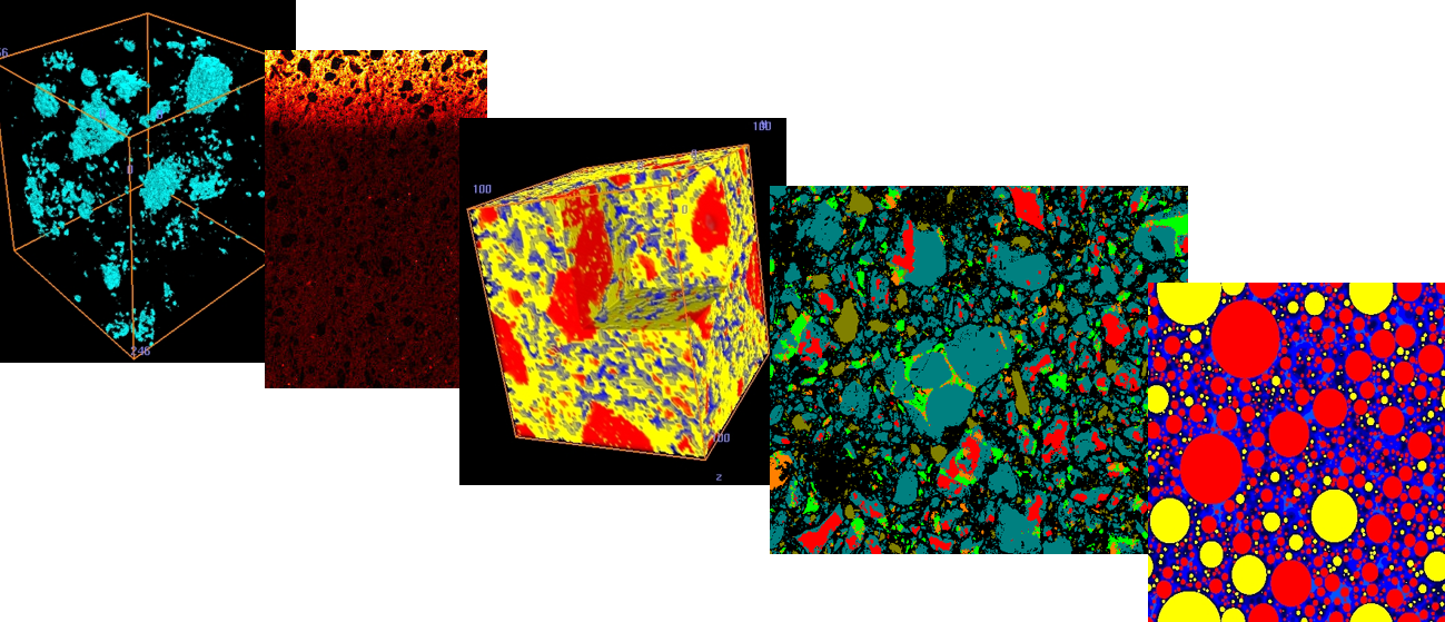 Microstrucural characterization and modeling of cementitious materials