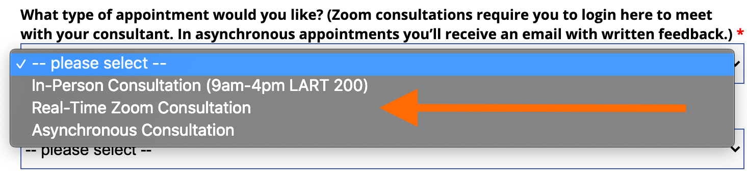 Two appointment options available